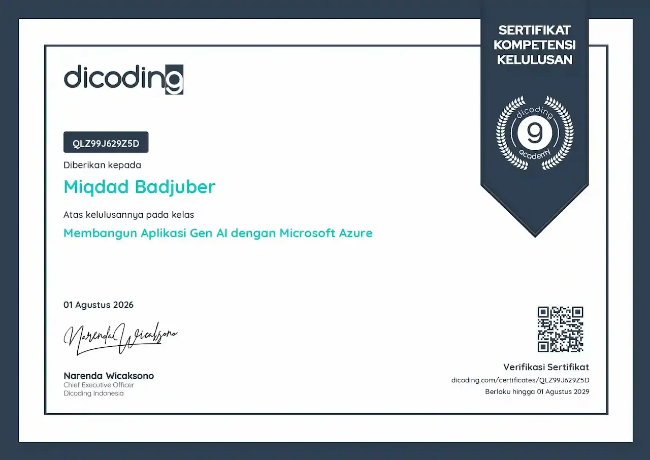 Certificate Build Gen AI